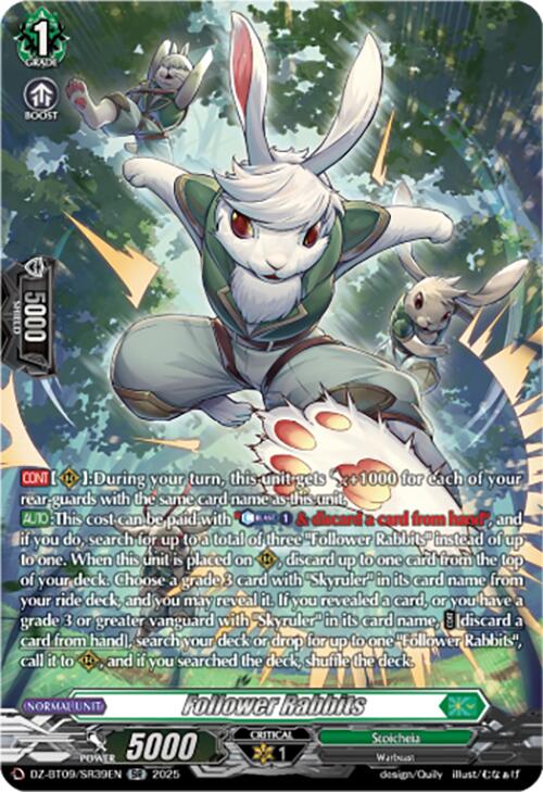 Follower Rabbits (DZ-BT09/SR39EN) [Super Brave Detonation]