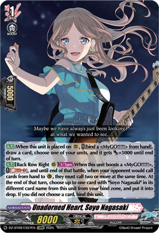 Unadorned Heart, Soyo Nagasaki (EXC) (DZ-BT09/EX07EN) [Super Brave Detonation]