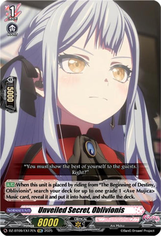 Unveiled Secret, Oblivionis (EXC) (DZ-BT09/EX17EN) [Super Brave Detonation]