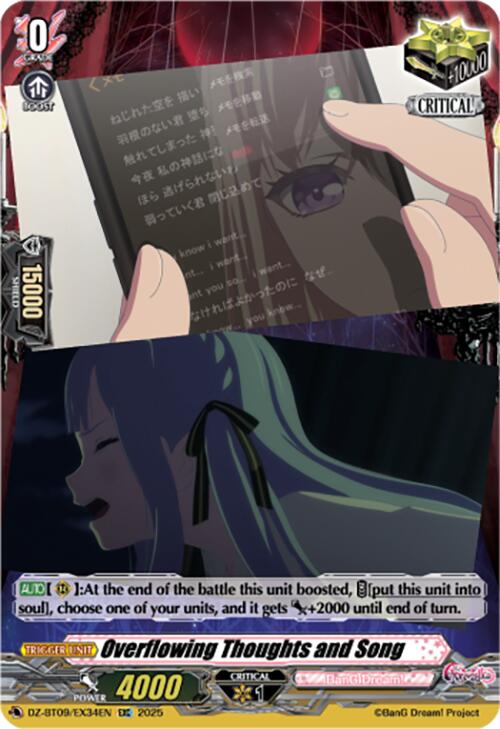 Overflowing Thoughts and Song (EXC) (DZ-BT09/EX34EN) [Super Brave Detonation]