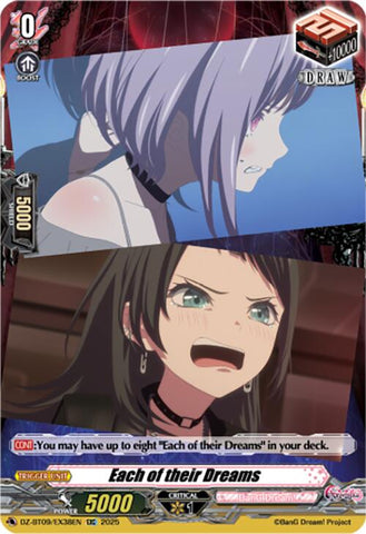 Each of their Dreams (EXC) (DZ-BT09/EX38EN) [Super Brave Detonation]