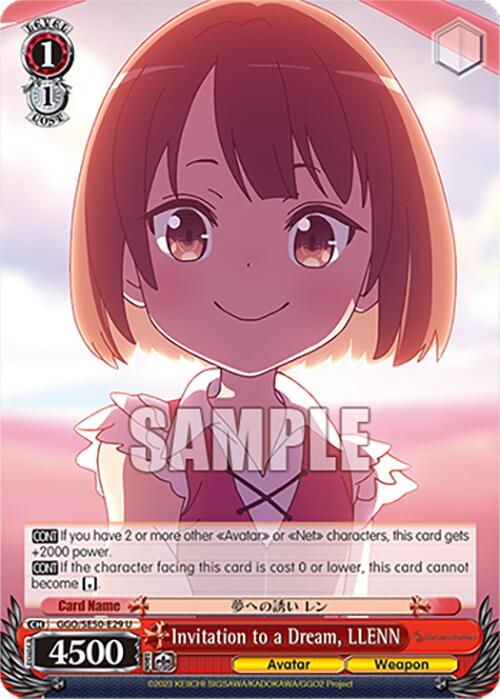 Invitation to a Dream, LLENN (GGO/SE50-E29 U) [SAO Alternative–Gun Gale Online–2 Premium Booster]