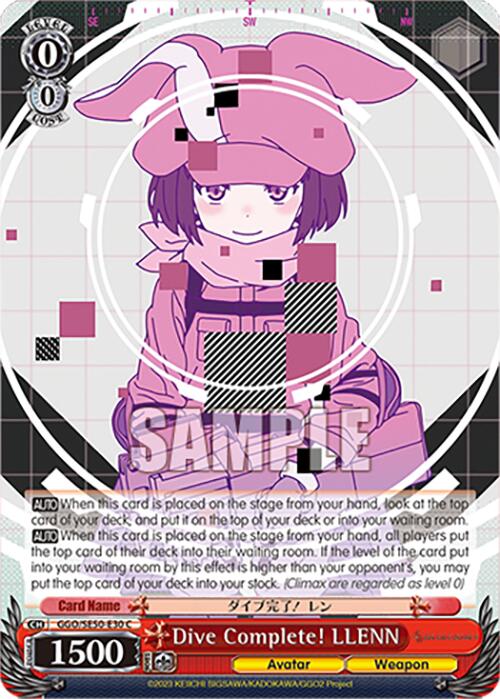 Dive Complete! LLENN (GGO/SE50-E30 C) [SAO Alternative–Gun Gale Online–2 Premium Booster]