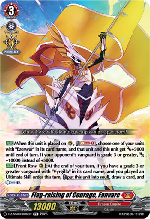 Flag-raising of Courage, Fanvare (DZ-SS09/006EN) [DZ-SS09: Zero Tendo Start Deck]