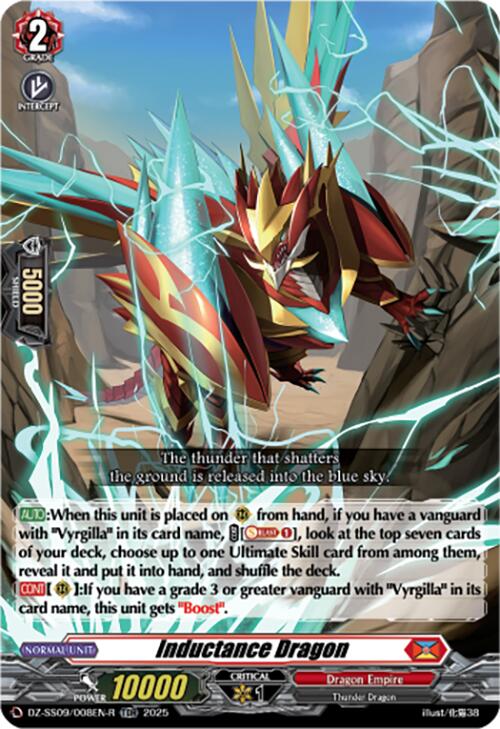 Inductance Dragon (TDR) (DZ-SS09/008EN-R) [DZ-SS09: Zero Tendo Start Deck]