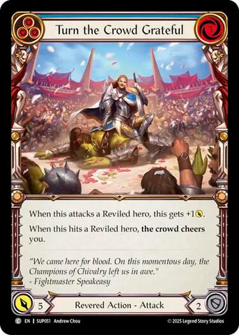 Turn the Crowd Grateful (Blue) [SUP051] (Super Slam)  Rainbow Foil