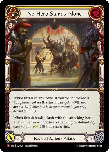 No Hero Stands Alone [SUP020] (Super Slam)  Rainbow Foil