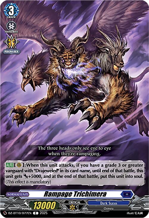 Rampage Trichimera (DZ-BT10/077EN) [Dragonsoul Resonance]