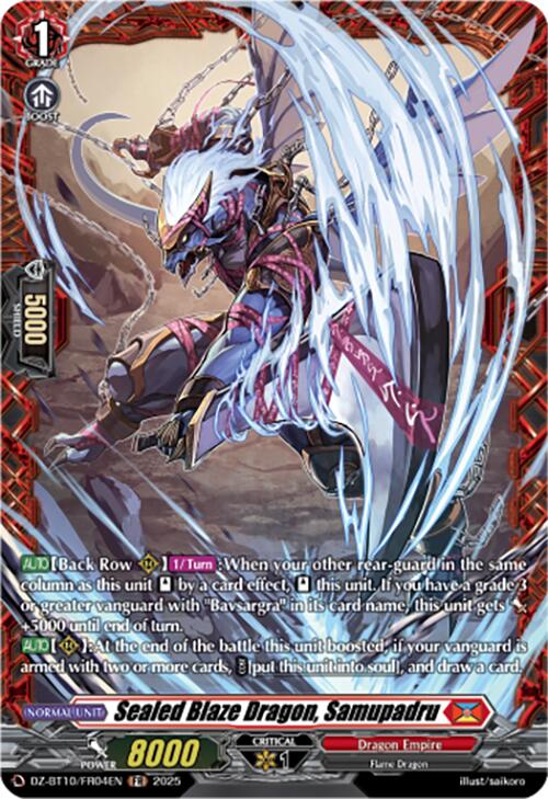 Sealed Blaze Dragon, Samupadru (FR) (DZ-BT10/FR04EN) [Dragonsoul Resonance]