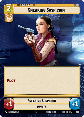 Sneaking Suspicion (982) (Hyperspace Foil) (982) [Secrets of Power]