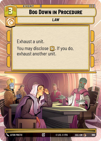 Bog Down in Procedure (990) (Hyperspace Foil) (990) [Secrets of Power]