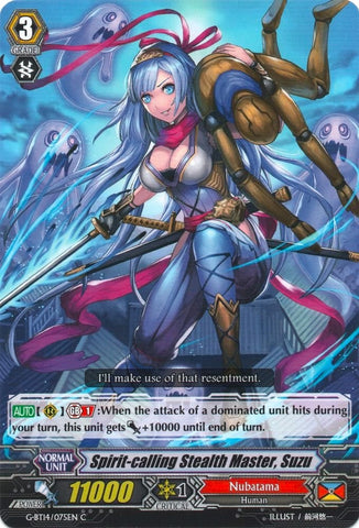Spirit-calling Stealth Master, Suzu (G-BT14/075EN) [Divine Dragon Apocrypha]