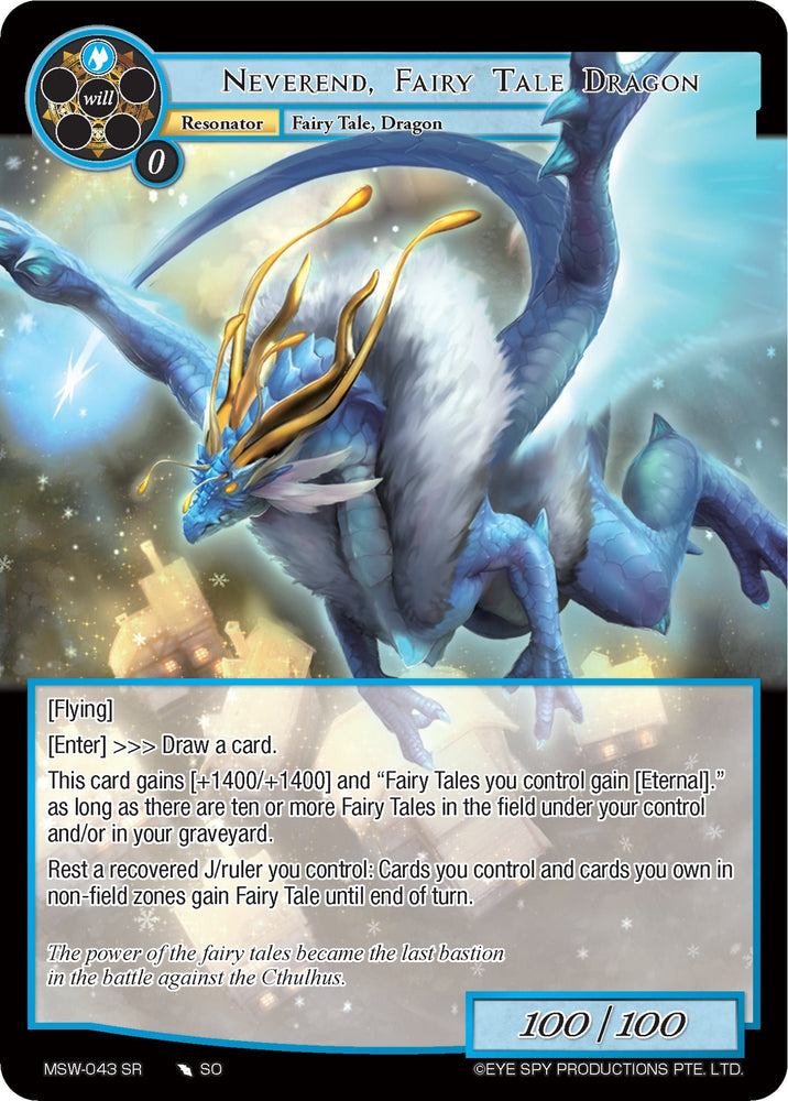 Neverend, Fairy Tale Dragon (MSW-043) [The Magic Stone War - Zero]