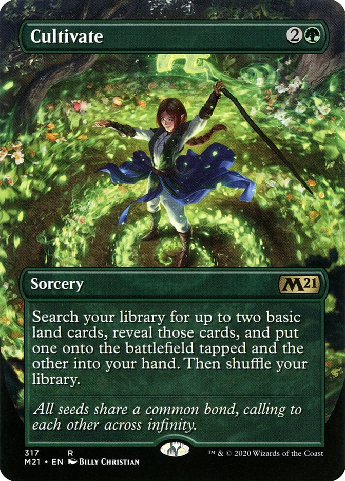 Cultivate (Borderless Alternate Art) [Core Set 2021]