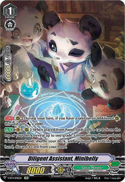 Diligent Assistant, Minibelly (V-BT11/SP16EN) [Storm of the Blue Cavalry]