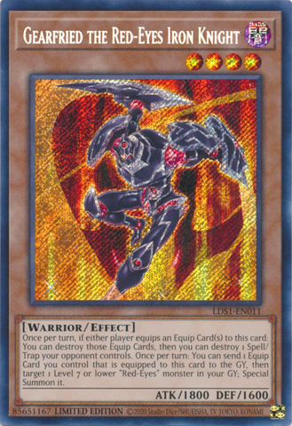 Gearfried the Red-Eyes Iron Knight [LDS1-EN011] Secret Rare