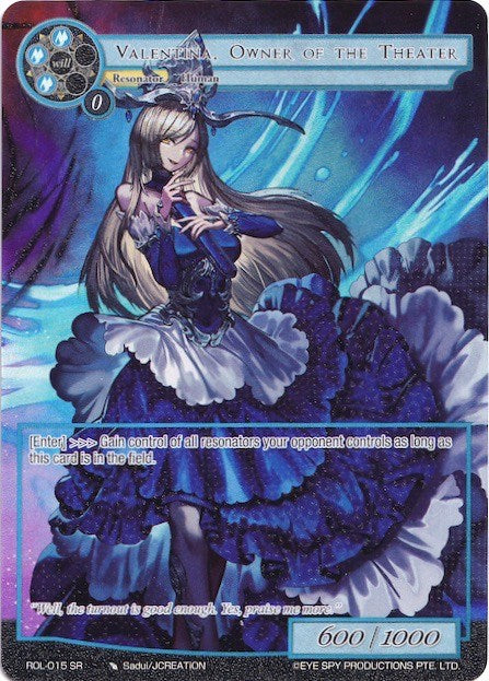 Valentina, Owner of the Theater (Full Art) (ROL-015) [Rebirth of Legend]