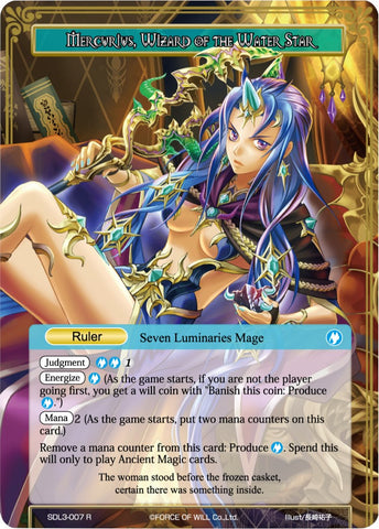 Mercurius, Wizard of the Water Star // Mercurius, Dark Commander of Ice (SDL3-007/J) [Starter Deck: Malefic Ice]