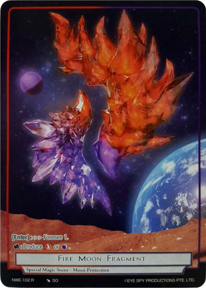 Fire Moon Fragment (Full Art Reprint) (NWE-102 R) [Clash of the Star Trees]