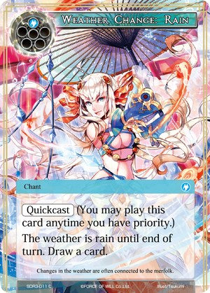 Weather Change: Rain (SDR3-011) [Starter Deck: Reiya Cluster]