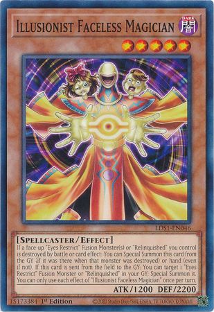 Illusionist Faceless Magician [LDS1-EN046] Common