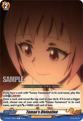 Tamao's Divination (D-TB03/159EN) [Shaman King]