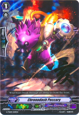 Chronodash Peccary (RRR) (G-TD09/009EN) [True Zodiac Time Beasts]