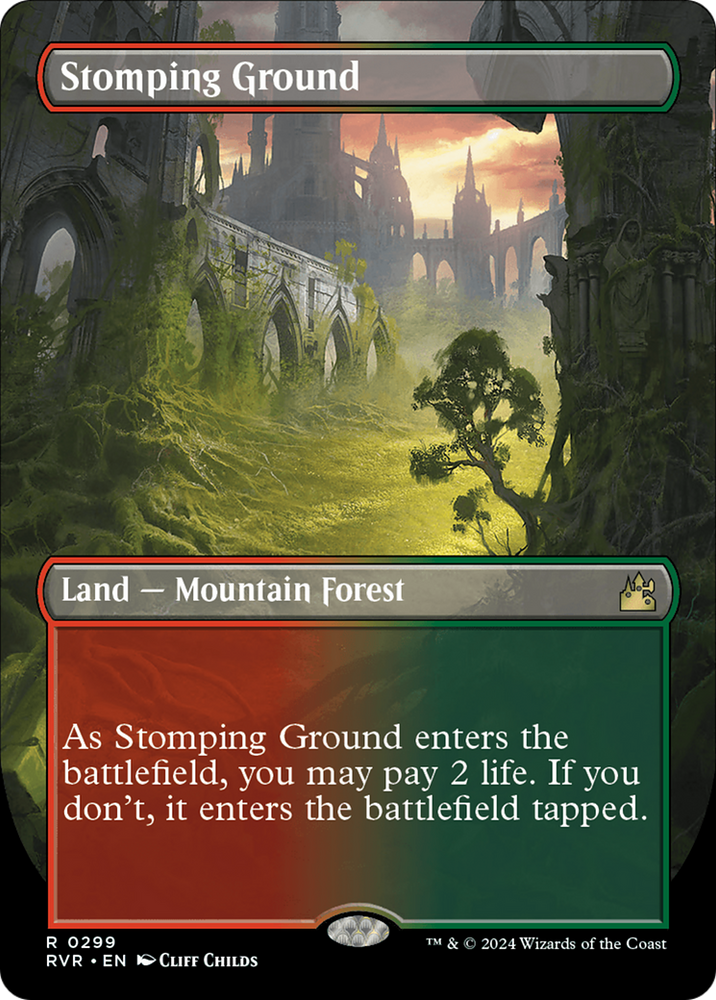 Stomping Ground (Borderless) [Ravnica Remastered]