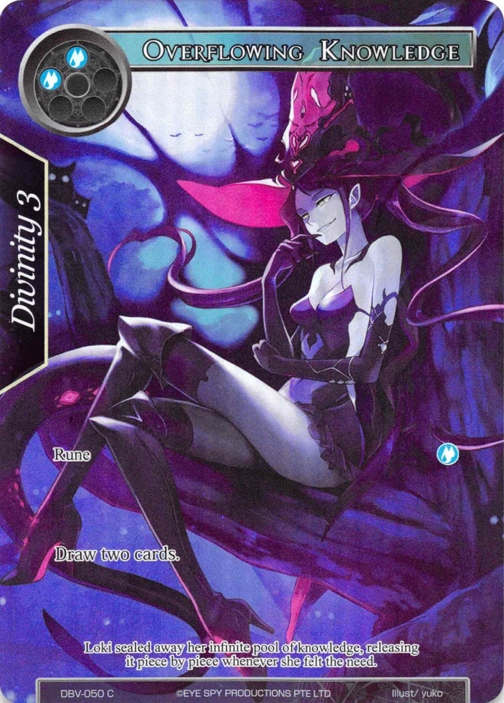 Overflowing Knowledge (Full Art) (DBV-050) [The Decisive Battle of Valhalla]