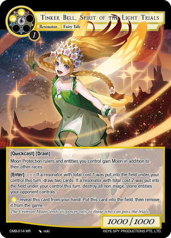 Tinker Bell, Spirit of the Light Trials (CMB-014 MR) [Crimson Moon's Battleground]