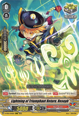 Lightning of Triumphant Return, Reseph (D-VS03/042EN) [V Clan Collection Vol.3]