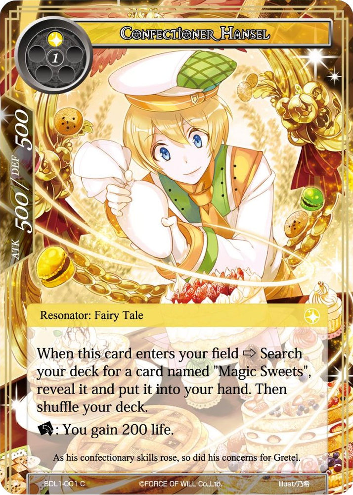 Confectioner Hansel (SDL1-001) [Starter Deck: Fairy Tale Force]