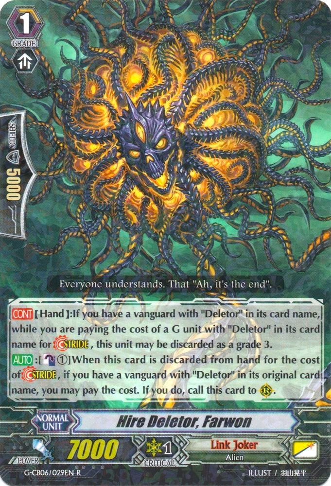 Hire Deletor, Farwon (G-CB06/029EN) [Rondeau of Chaos and Salvation]