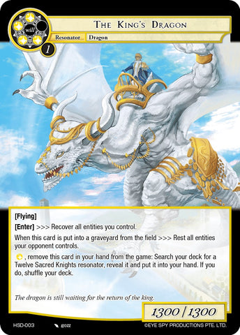 The King's Dragon (HSD-003) [Starter Deck: Hero Cluster]