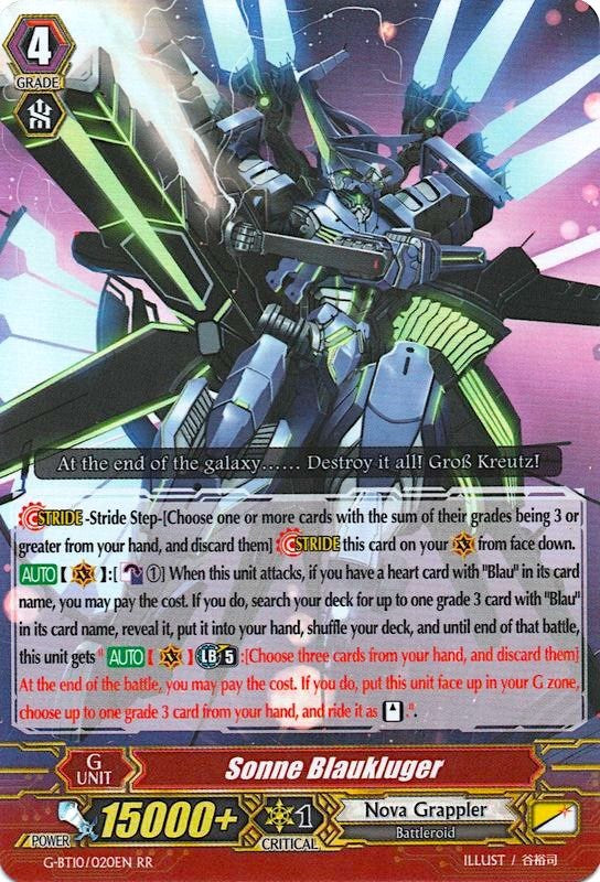 Sonne Blaukluger (G-BT10/020EN) [Raging Clash of the Blade Fangs]